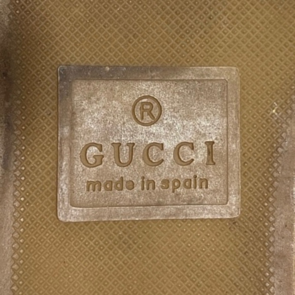 Gucci Marmont GG Gold White Quilted Leather Espadrille Slide Sandals - Picture 6 of 7